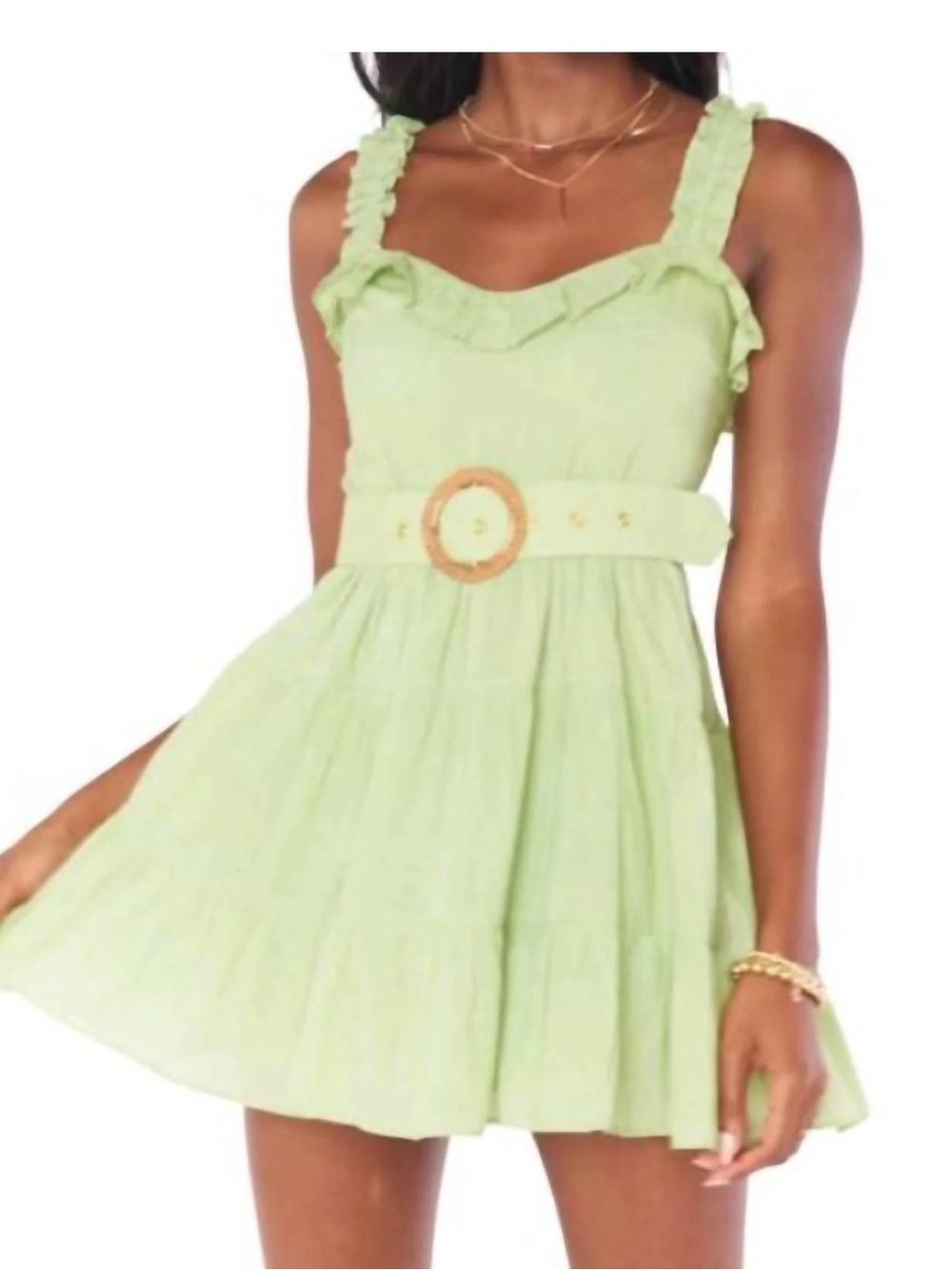 Show Me Your MuMu - Jolene Mini Dress. Sage. XL
